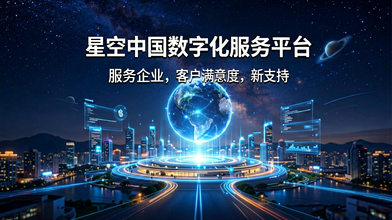 星空中国数字化服务平台数据展示界面